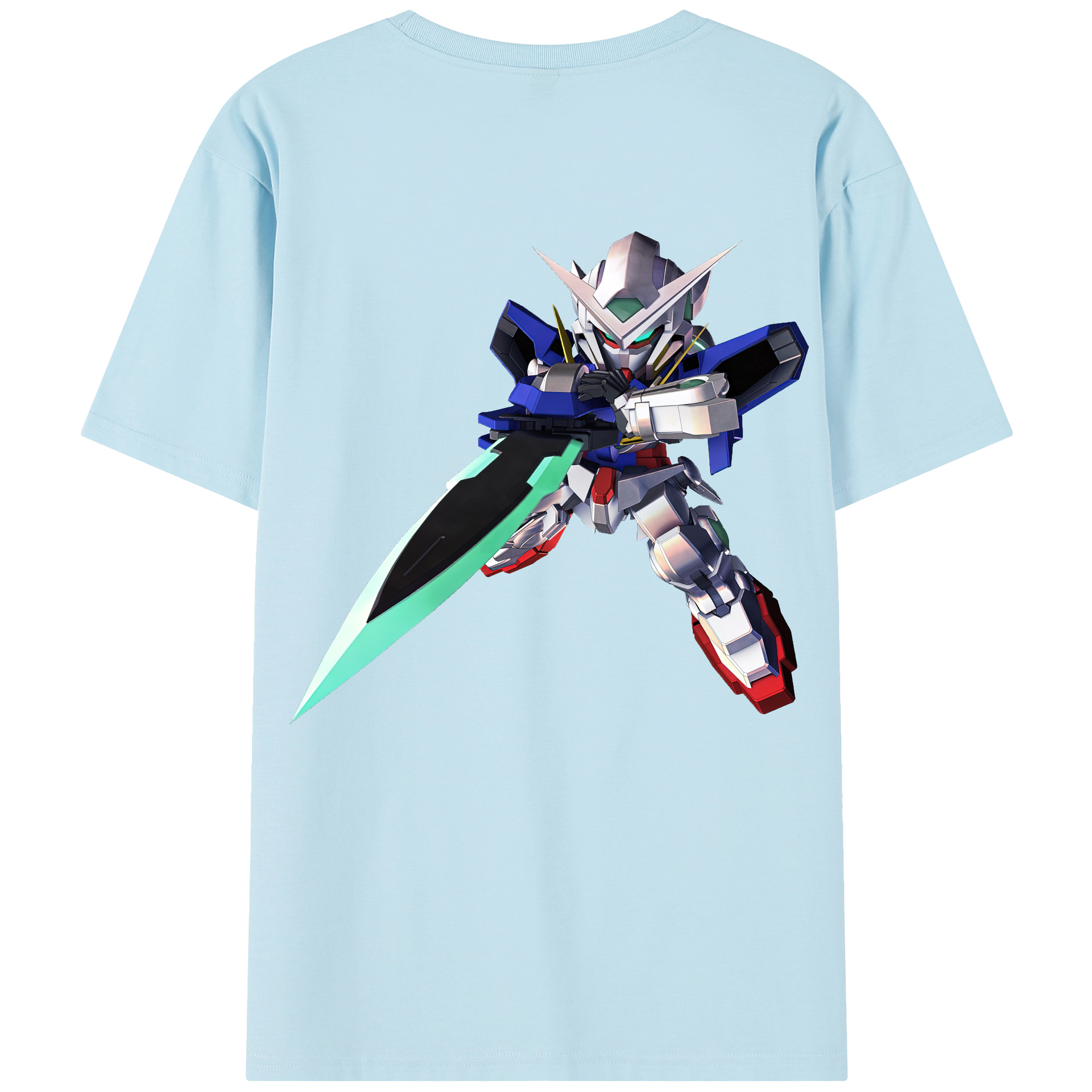 （画像用） 機動戦士ガンダム Mobile Suit Gundam 綿100％半袖Tシャツ（背面プリント）